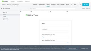 
                            6. jQuery forms styling demo | Kendo UI Web framework