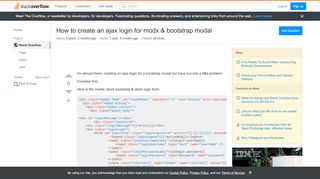 
                            1. jquery - How to create an ajax login for modx & …