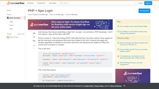 
                            5. jquery - PHP + Ajax Login - Stack Overflow