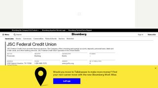 
                            7. JSC Federal Credit Union - Company Profile and News ...