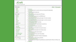 
                            6. JSch - Examples - JCraft