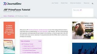 
                            10. JSF PrimeFaces Tutorial - JournalDev