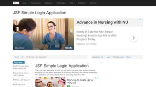 
                            8. JSF Simple Login Application - Beginners Tutorial for JAVA ...