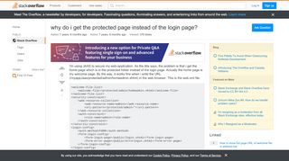 
                            8. jsf - why do i get the protected page instead of the login ...