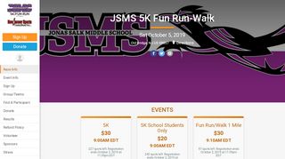 
                            3. JSMS 5K Fun Run-Walk - RunSignup