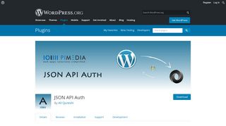 
                            4. JSON API Auth – WordPress plugin | WordPress.org