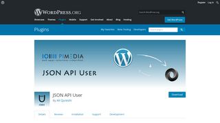 
                            5. JSON API User – WordPress plugin | WordPress.org