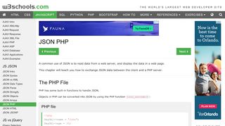 
                            8. JSON PHP - W3Schools