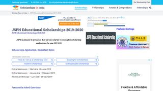 
                            6. JSPN Educational Scholarships Jaya Satya Pramoda Nidhi ...