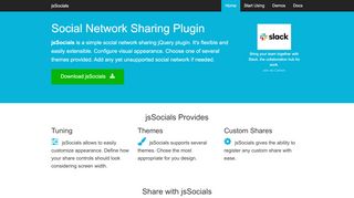 
                            1. jsSocials - Simple Social Network Sharing Plugin