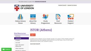 
                            1. JSTOR (Athens) | The Online Library