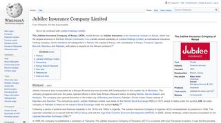 
                            5. Jubilee Insurance Company Limited - Wikipedia