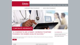 
                            5. Jubilee Life Online Health Portal - Login