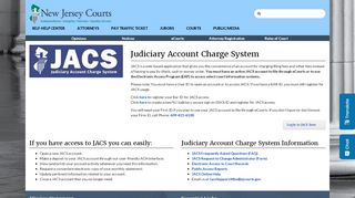
                            8. Judiciary Account Charge System (JACS)