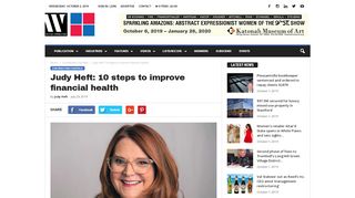 
                            7. Judy Heft: 10 steps to improve financial health