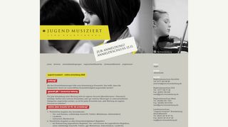 
                            5. Jugend Musiziert - Online-Anmeldung 2019 …