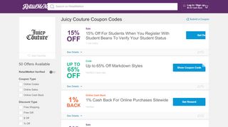 
                            6. Juicy Couture Coupon Codes - RetailMeNot.com