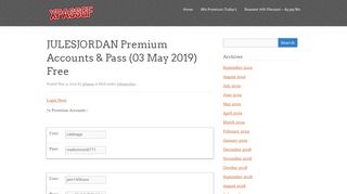 
                            4. JULESJORDAN Premium Accounts & Pass - xpassgf