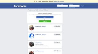 
                            8. julie-johnson-roberts - Facebook Search