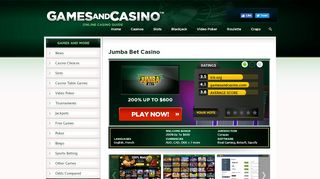 
                            5. Jumba Bet Casino - Get $20 Free On Sign Up!