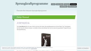
                            7. Jump Manual | Sprungkraftprogramme