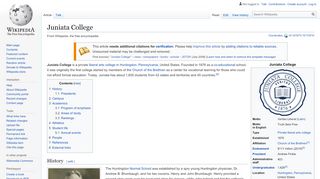 
                            7. Juniata College - Wikipedia