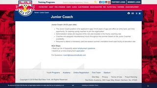 
                            9. Junior Coach | Redbulls Academy