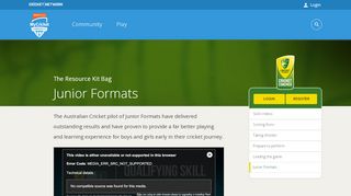
                            7. Junior Formats - community.cricket.com.au