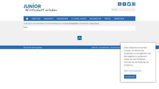 
                            2. JUNIOR Programme: Teilnehmerbereich System FE Login ...