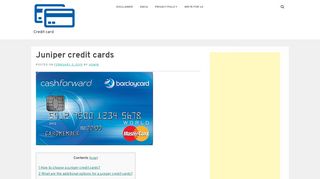 
                            8. Juniper credit cards - Credit card - audreysedibles.com