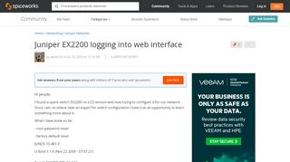 
                            7. Juniper EX2200 logging into web interface - …