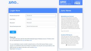
                            5. Juno EMR Services Client Login