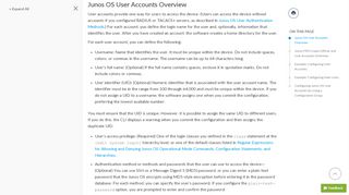 
                            6. Junos OS User Accounts - TechLibrary - Juniper Networks