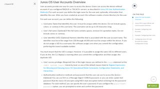 
                            3. Junos OS User Accounts - TechLibrary - Juniper Networks