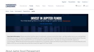 
                            6. Jupiter Funds | View Jupiter investment Funds
