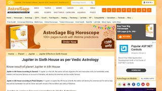 
                            3. Jupiter in Sixth House - astrosage.com