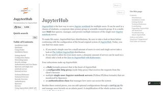 
                            1. JupyterHub — JupyterHub 1.0.0 documentation