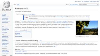 
                            2. Jurançon AOC - Wikipedia