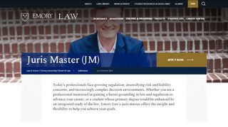 
                            6. Juris Master (JM) Admission - Emory University School of Law