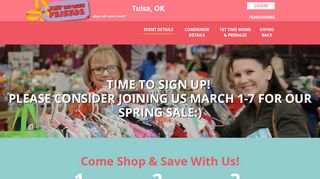 
                            5. Just Between Friends Tulsa- shop, sell, save, smart!