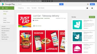 
                            4. Just Eat - Takeaway delivery – Apps on Google Play