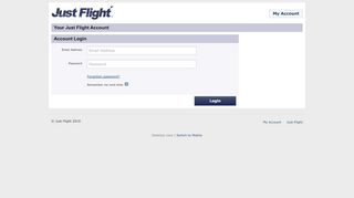 
                            3. Just Flight | Login to Your Account