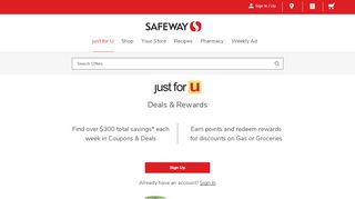
                            1. Just For U | Safeway