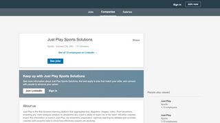 
                            5. Just Play Sports Solutions | LinkedIn