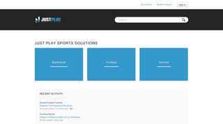 
                            6. Just Play Sports Solutions - Zendesk