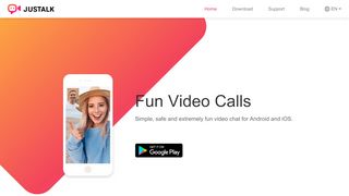 
                            11. JusTalk - Fun video calling app