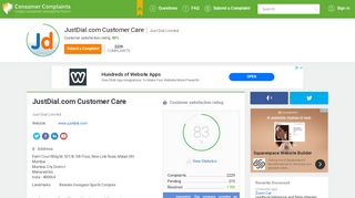 
                            6. JustDial.com Customer Care, Complaints and Reviews