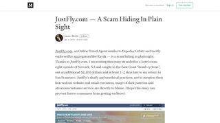 
                            6. JustFly.com — A Scam Hiding In Plain Sight - Saumil …