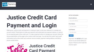 
                            6. Justice Credit Card Payment - Login - Address - Customer ...