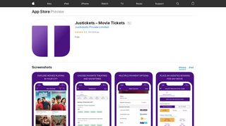 
                            6. ‎Justickets – Movie Tickets on the App Store
